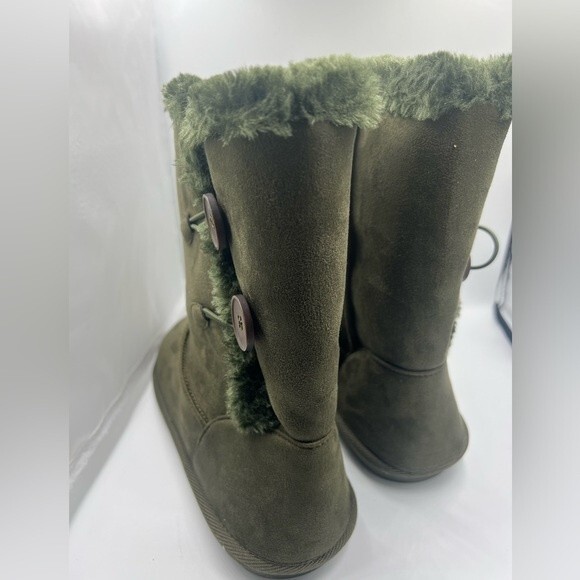 SUGAR Women's Marty Cozy Regular Calf Winter Boots army green W/fur 9M - Picture 10 of 12